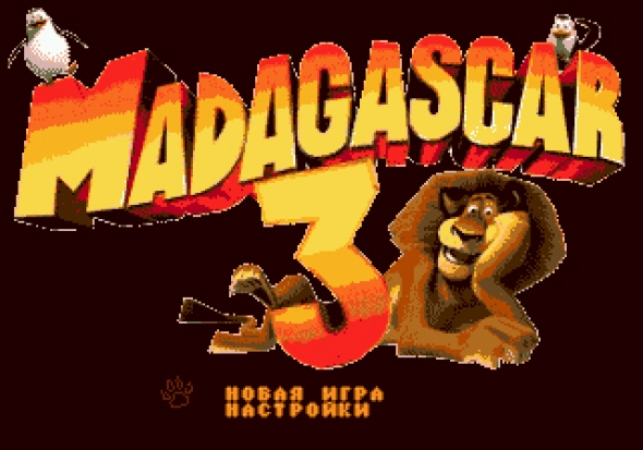 картридж (кассета) на SEGA (сега) Madagascar 3(мадагаскар 3)
