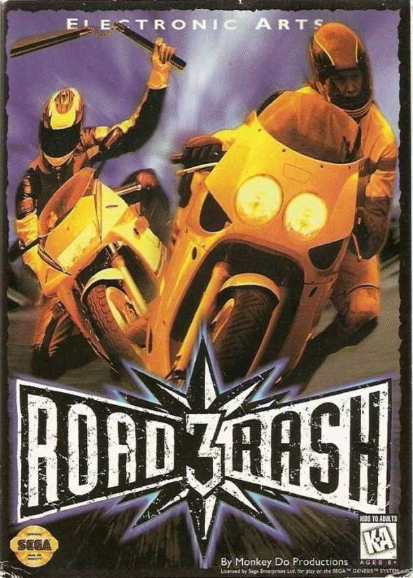 картридж (касcета) на SEGA (сега) road rash 3