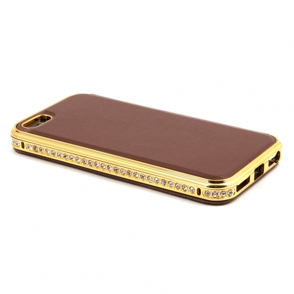 чехол для телефона iphone 5s(айфон 5с), арт shengo 007724 коричневый