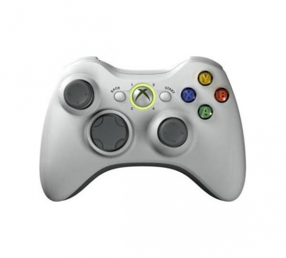 джойстик беспроводной  X-BOX 360 белый