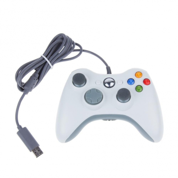 джойстик X-BOX 360 проводной белый