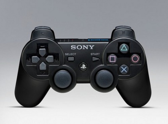 джойстик для Sony PLAYSTATION 3 (сони плейстейшн 3) DUALSHOCK 3 черный c гироскопом