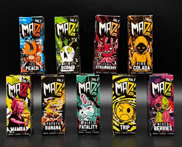 жидкость для электронных сигарет MAD 20mg hard Папайя банан