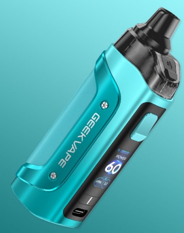 Электронная сигарета GeekVape Aegis Boost 3 POD kit teal blue  (буст 3) ( оригинал )(для солевого никотина и обычных жидкостей) Вэйп