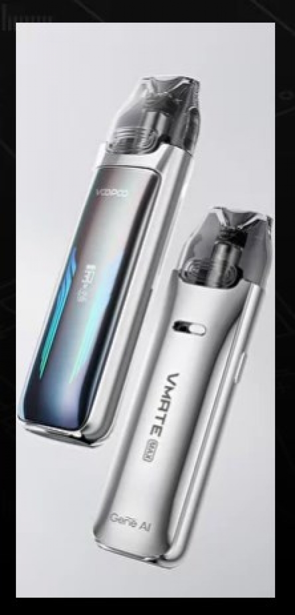 Электронная сигарета VOOPOO Vmate Max POD kit Glacier Silver ( оригинал )(для солевого никотина и обычных жидкостей) Вэйп