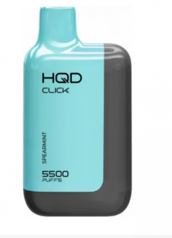 Электронная сигарета HQD CLICK Сладкая Мята 5500 затяжек
