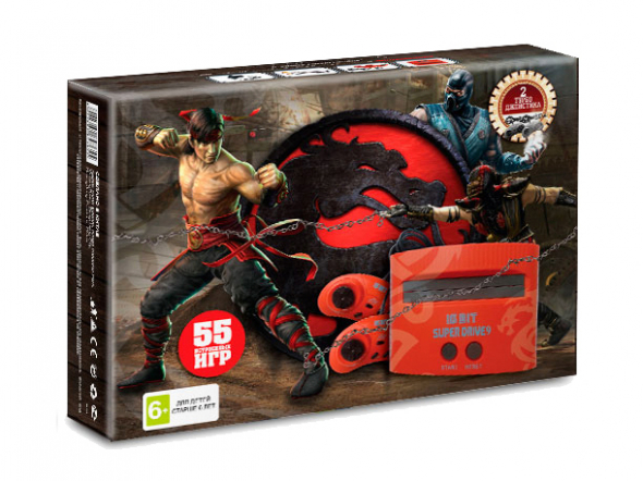 Игровая приставка sega super drive mortal kombat 55 в 1 ( сега супер драйв мортал комбат )