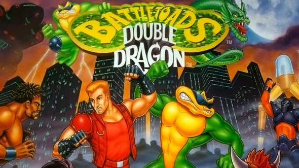 картридж (касcета) на SEGA (сега) Battletoads & Double Dragon  (батлетод и добол драгон)