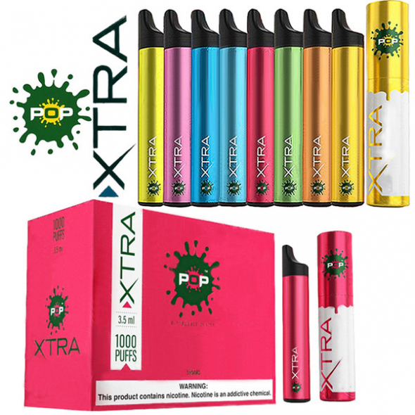 ОДНОРАЗОВЫЕ ЭЛЕКТРОННЫЕ СИГАРЕТЫ  POP XTRA LUSH ICE 1000 ТЯГ