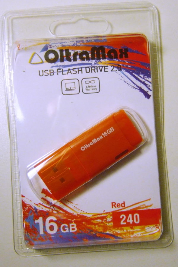 Флеш-накопитель USB 16 gb OltraMax 240 красный