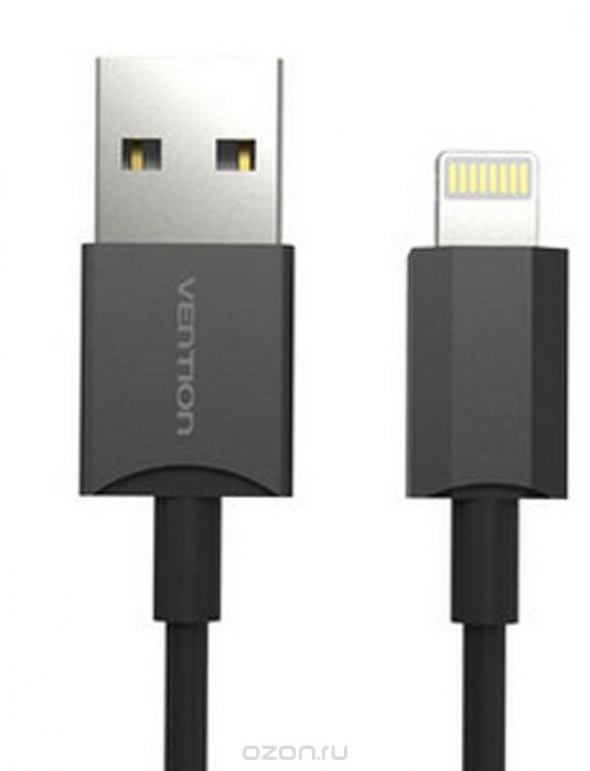 Кабель iphone 5  1 м, Vention (чёрный)