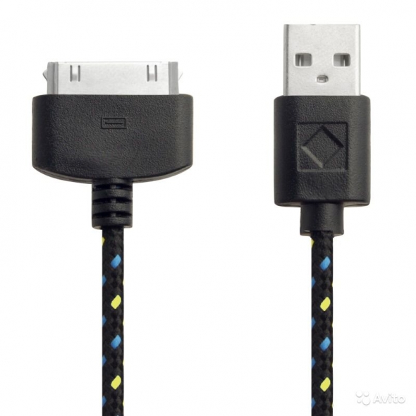 кабель iphone 4 (в оплетке) Bordelon