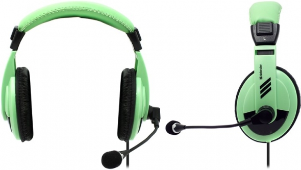 гарнитура defender (дефендер) Gryphon HN-750 зеленая