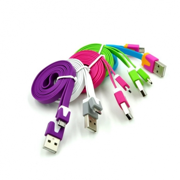 USB на  micro  цветная лапша