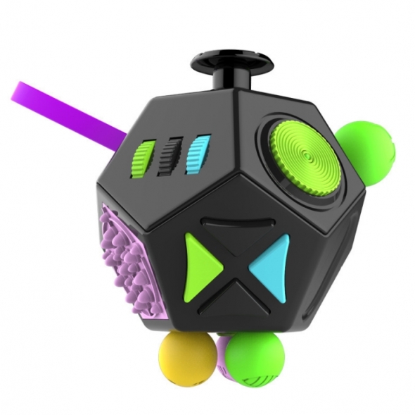 игрушка антистресс кубик-Fidget cube advance черный