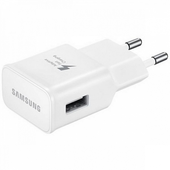 usb сетевой адаптер на 1 usb 2.1a - 9.0v samsung (быстрая зарядка)