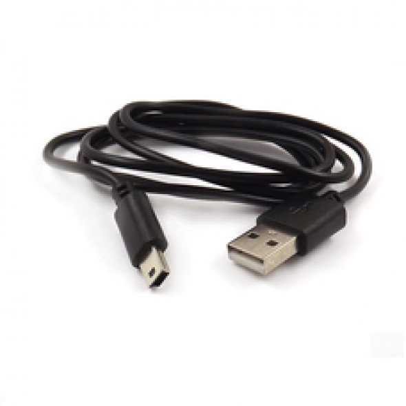 кабель mini  usb длинный штекер 1м  чёрный