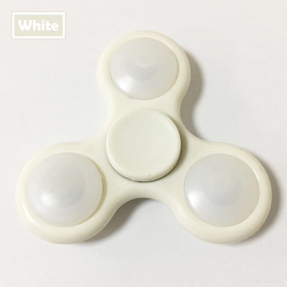 Spinner ( Спиннер ) светящийся антистресс белый