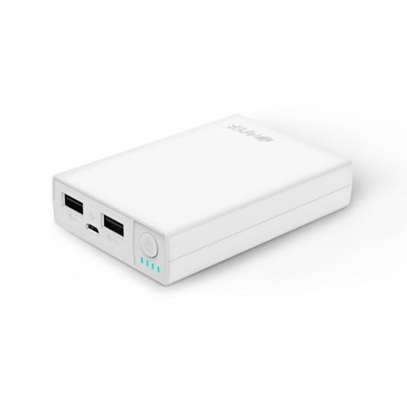 зарядное устройство  Hiper RP 8500 mAh  2.1 а + 1 а , белый , 2 USB