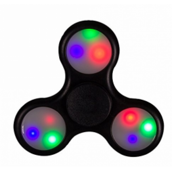 Spinner ( Спиннер ) антистресс Led (с подсветкой из светодиодов) черный