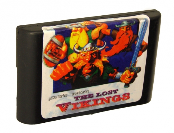 картридж (касcета) на SEGA (сега) the lost vikings