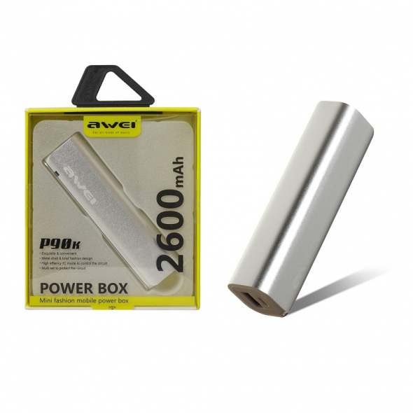 резервная батарея Power bank 2600 mAh P90k Awei