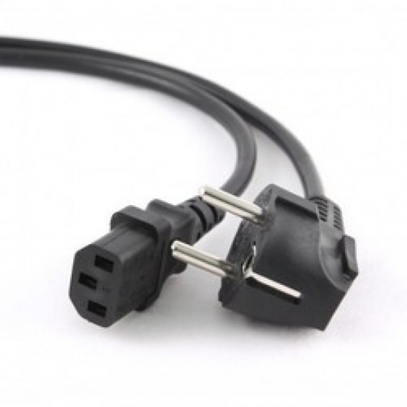 Кабель компьютер-розетка VCOM 220V (EURO)  3G 0,5 mm 2, 1.8 м.