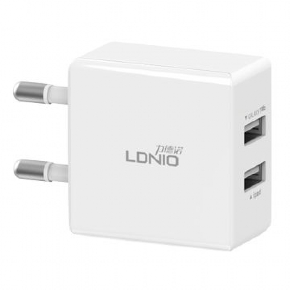 LDNIO CЗУ 2USB 2.1 А+кабель