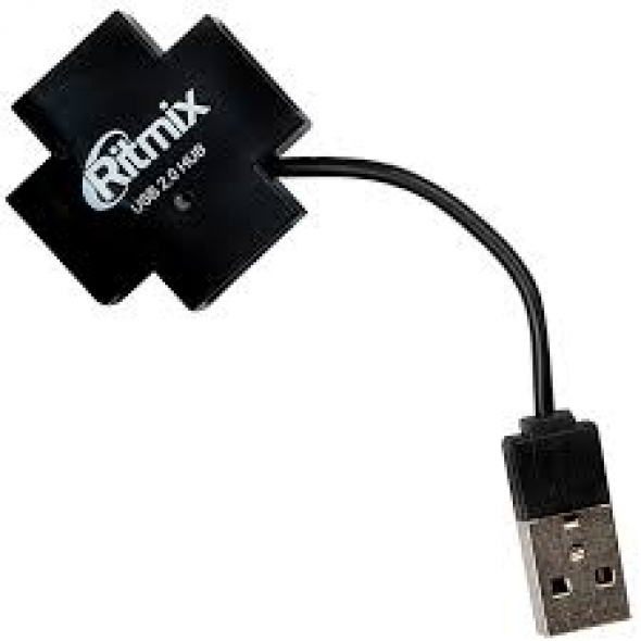 USB-HUB RITMIX CR-2404, белый, USB 2.0, 4 порта.