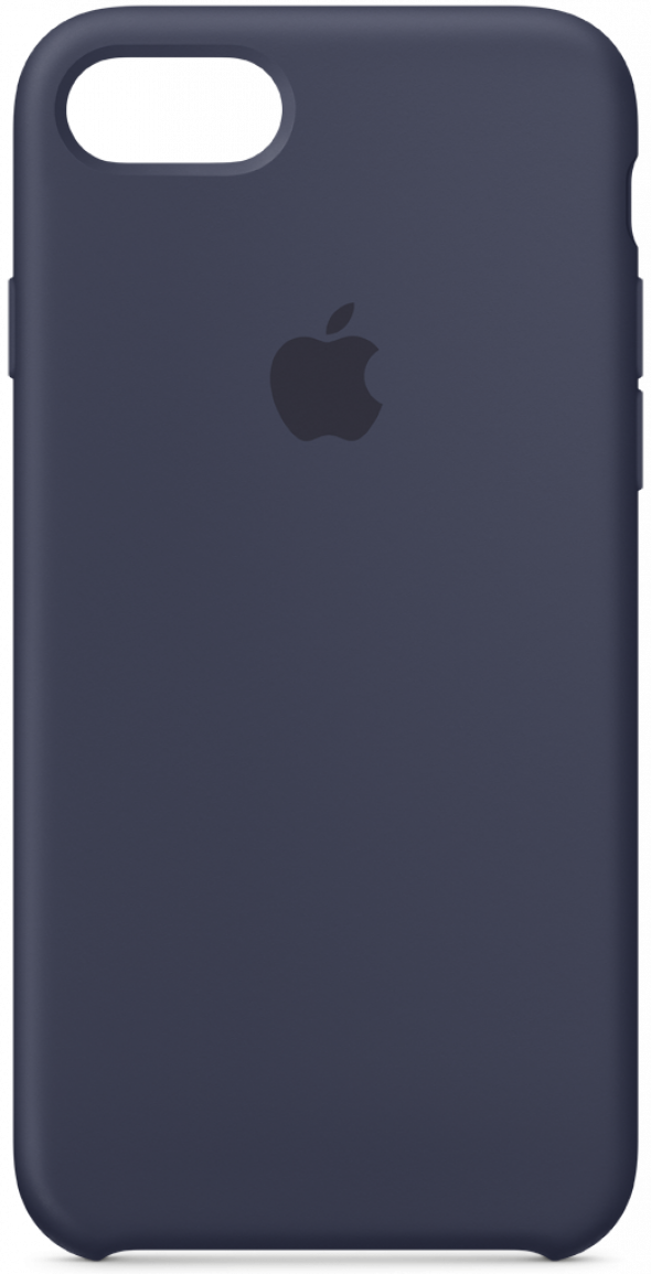 Силиконовая крышка iphone  7+ синяя