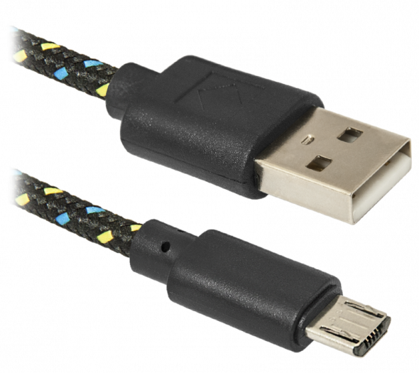 Кабель DEFENDER USB08-03T USB2.0, AM-MicroBM, 1м.