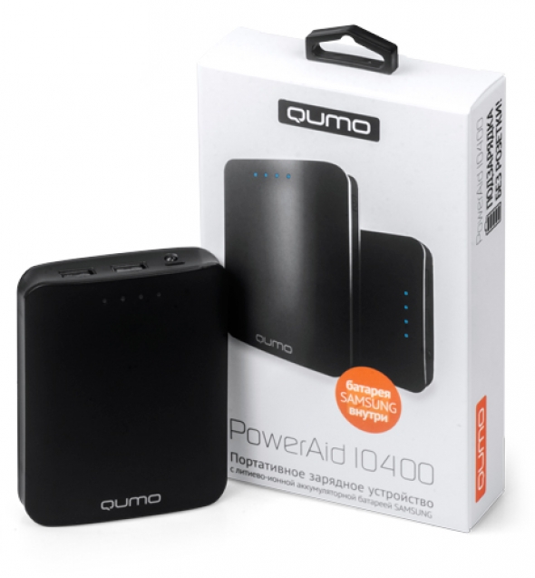 Зарядное устройство  QUMO PowerAid 10400, чёрный.