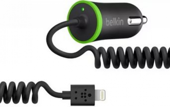 азу 2.1 + кабель iphone 5 витой "Belkin"