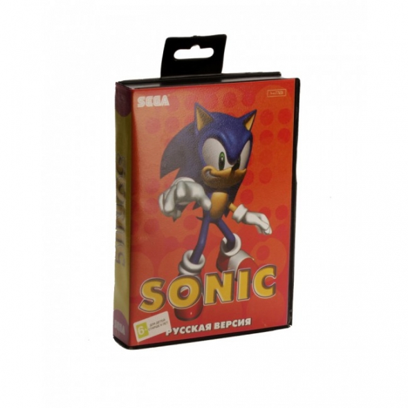картридж (касcета) на SEGA (сега) sonic(соник)