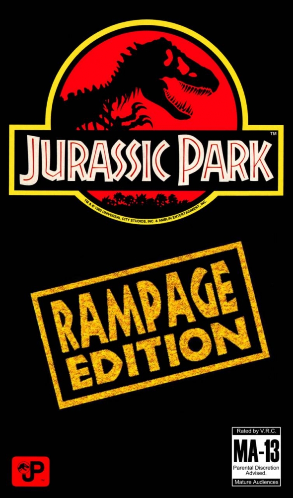 картридж (кассета) на SEGA (сега) Jurassic Park Rampage Edition