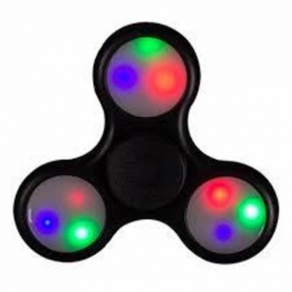 Spinner ( Спиннер ) светящийся антистресс черный