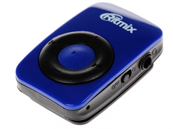 Плеер MP3 RITMIX RF-1010, голубой.