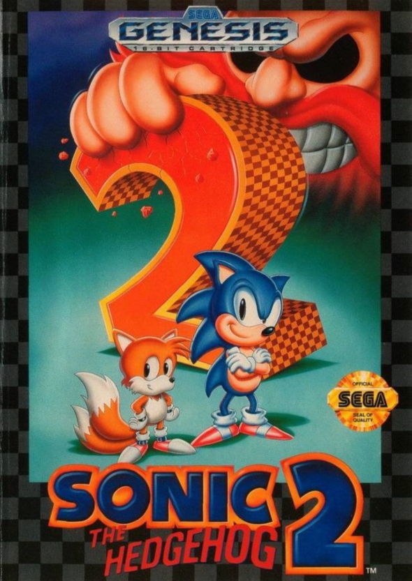 картридж (касcета) на SEGA (сега) Sonic The Hedgehog 2