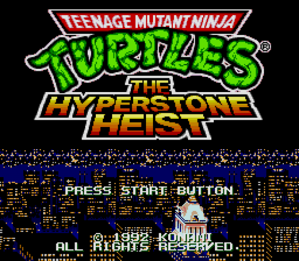 картридж (касcета) на SEGA (сега) Teenage Mutant Ninja Turtles: The Hyperstone Heist